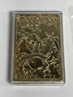 1999 Nintendo 23K Gold Plated Pokemon Trading Cards Charizard Pikachu Lot of 5 - Image 4