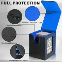 Card Deck Box for MTG Commander, Magnetic Card Display Case,TCG Card Storage Box - Image 5