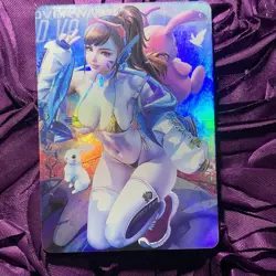 D.Va OVERWATCH TRIO OOTD Goddess ACG Waifu Holo Girl Card 2 - Image 1