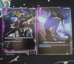 ENGLISH Starter Deck Release Event Gundam Barbatos & Iron and Blood Card Game NM - Image 1