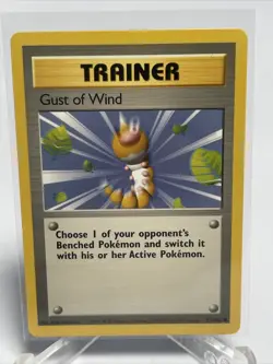 Pokemon Gust of Wind 93/102 BS Base Set Unlimited NM Card - Image 2