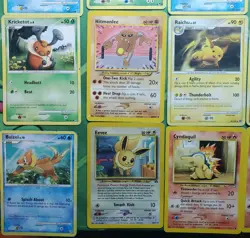 Vintage Pokemon Card Lot of 40 Cards Base Set, Fossil, Jungle, Team Rocket, Neo+ - Image 3