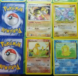 Vintage Pokemon Card Lot of 40 Cards Base Set, Fossil, Jungle, Team Rocket, Neo+ - Image 5
