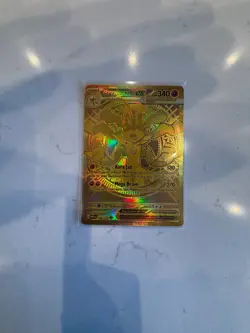 2025 Pokemon Card: (Gold) Mega Lucario ex 188/132 Me01: Mega Evolution Holo - Image 3