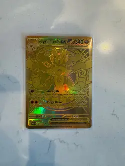 2025 Pokemon Card: (Gold) Mega Lucario ex 188/132 Me01: Mega Evolution Holo - Image 4
