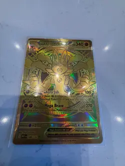 2025 Pokemon Card: (Gold) Mega Lucario ex 188/132 Me01: Mega Evolution Holo - Image 5