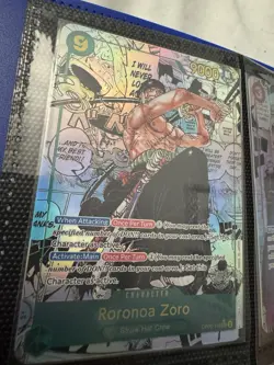 Zoro Manga OP-06 - Proxy Card - High Quality Texture - English - Image 1