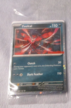 Pokemon Mega Evolution Yveltal 088/132 Rev Holo GameStop Promo Card New Sealed - Image 2