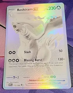 Pokemon TCG Reshiram EX White Flare Mint-Near Mint Condition Card 174/086 BWR - Image 1