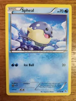 Spheal Pokemon Card, Flashfire Set 24/106 - Image 1