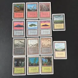 MTG Unlimited Lot 14 Lands:3 Mountains,2 Plains, 3 Forests, 3 Islands, 3 Swamps - Image 2