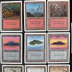 MTG Unlimited Lot 14 Lands:3 Mountains,2 Plains, 3 Forests, 3 Islands, 3 Swamps - Image 3