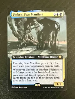 MTG Umbris, Fear Manifest - Extended Art - Innistrad Crimson Vow Commander NM - Image 1