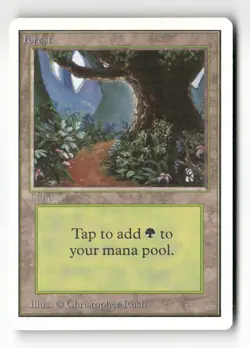 Forest (B) Unlimited Edition # Magic the Gathering - Image 1
