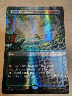 Misty Rainforest - #116 (Borderless) (Dragonscale Foil) Special Guests - Mtg - Image 1