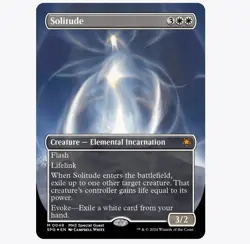 Solitude Magic The Gathering Textured Foil RARE Commander Modern - Image 1