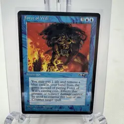 Magic The Gathering Force of Will Alliances Lightly Played (3) - Image 1