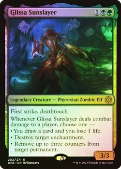 * GLISSA SUNSLAYER * FOIL * PHYREXIA: ALL WILL BE ONE * NM * MTG * - Image 1