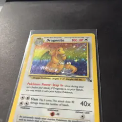 Pokemon TCG Dragonite WOTC 4/62 Fossil Set Rare Holo Vintage 1999 Unlimited HP - Image 2