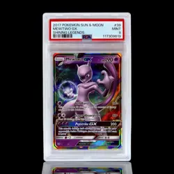 Pokemon MEWTWO GX #39 Shining Legends PSA 9 - Image 1