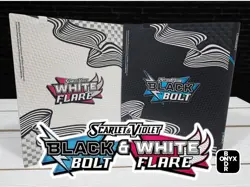 Pokemon Black Bolt & White Flare Binder ONLY Set- 1 OF EACH. And Sleeves. - Image 2