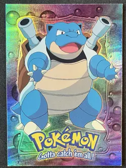 1999 Topps Pokemon Blastoise #E9 of 12 Stage 3 Movie Edition Blue Topps Logo - Image 1