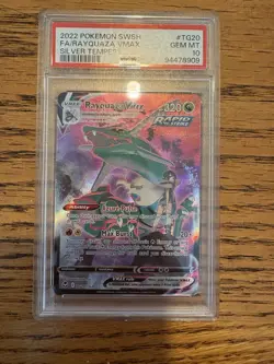 Pokemon TCG Rayquaza VMAX TG20 Silver Tempest Alt Art PSA 10 Gem Mint SWSH - Image 1