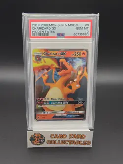 Pokemon 2019 Charizard GX 9/68 Sun & Moon Hidden Fates 9/68 Holo Gem Mint PSA 10 - Image 1