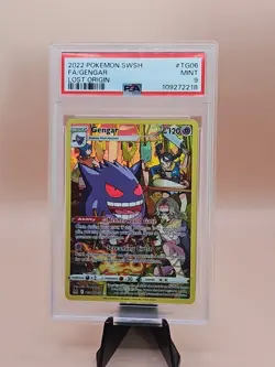 2022 Pokemon Lost Origin FA Gengar #TG06 SWSH PSA 9 - Image 1