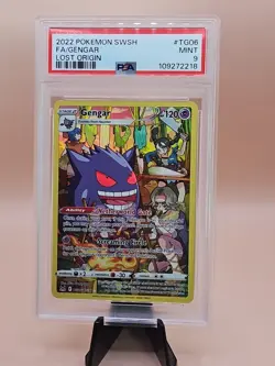 2022 Pokemon Lost Origin FA Gengar #TG06 SWSH PSA 9 - Image 2