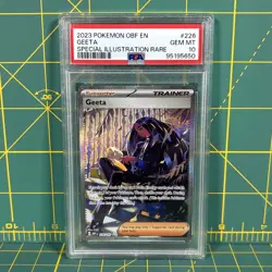 2023 POKEMON OBF EN-OBSIDIAN FLAMES SPECIAL ILLUSTRATION RARE #226 GEETA PSA 10 - Image 1