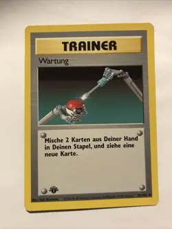 Maintenance Pokemon German Base Set 1st Edition (WARTUNG) #83 NM - Image 1