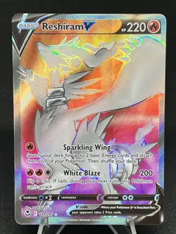 Reshiram V (Full Art) 172/195 Pokemon TCG Silver Tempest Ultra Rare Holo - Image 1