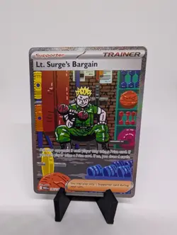 Lt. Surge's Bargain 185/132 Pokemon Mega Evolution Holo - NM - Image 1