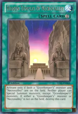 Hidden Temples of Necrovalley - LVAL-EN066 - Rare - 1st Edition x1 - Lightly Pla - Image 1