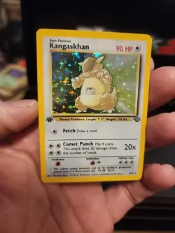 Kangaskhan Pokemon Card 90 HP Holo Rare Wizards of the Coast 1st Edition - Image 1