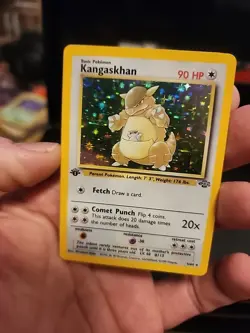 Kangaskhan Pokemon Card 90 HP Holo Rare Wizards of the Coast 1st Edition - Image 2