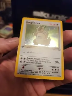 Kangaskhan Pokemon Card 90 HP Holo Rare Wizards of the Coast 1st Edition - Image 4