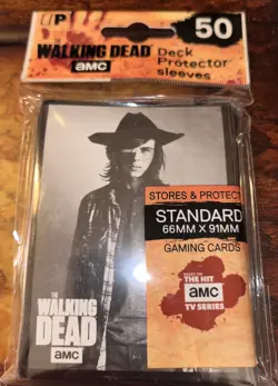 Ultra Pro Trading Card Deck Protector Sleeves Standard Walking Dead Carl 50 Pack - Image 1