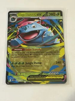 Mega Venusaur EX 003/132 Mega Evolution Holo Rare Pokemon Card - Image 1