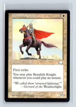 BENALISH KNIGHT - MTG Magic the Gathering Card - Weatherlight - Common - Image 1