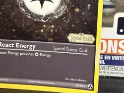 Pokemon TCG Legend Maker - React Energy #82/92 - Stamped Holo Card - Image 3