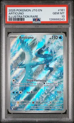 Pokemon TCG Articuno Journey Together Illustration Rare Card 161/159 PSA 10 - Image 1
