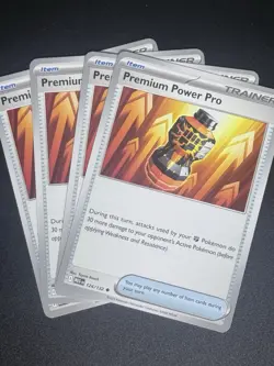 x4 Premium Power Pro 124/132 Mega Evolution Pokemon Card TCG PLAYSET - Image 1