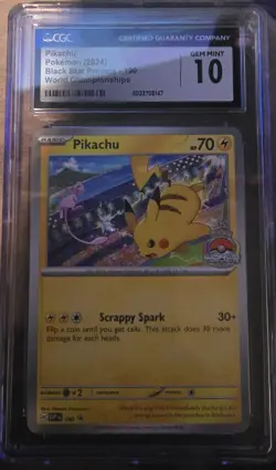 Pokemon TCG English Pikachu Holo Black Star Promo Card - Image 1
