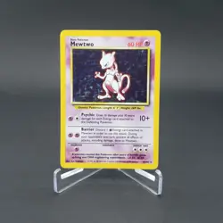 Mewtwo Base Set 10/102 Pokemon TCG Card Holo Rare WOTC Vintage 1999 - Image 1
