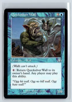 QUICKSILVER WALL - MTG Magic the Gathering Card - Prophecy - Uncommon - Image 1