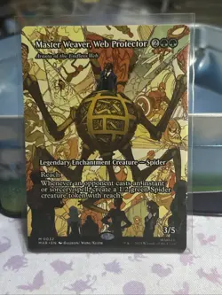 MTG Master Weaver, Web Protector 32 Mythic Borderless Marvel Universe Spider-Man - Image 1