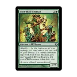 WOTC MtG Morningtide Wolf-Skull Shaman (U) (Foil) Fair - Image 1