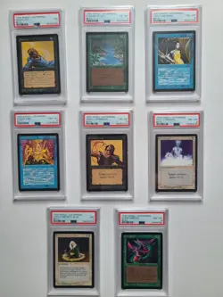 MTG 8 1993 Beta PSA Graded Cards Power Sink, Holy and Unholy Strength+ More LOOK - Image 1